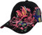 Belsen Mädchen Schmetterlings-Stickerei- Vintage Baseball Cap Snapback Trucker Hat (Schwarz)