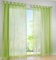 SIMPVALE 2 Stücks Voile Vorhänge zu Gürtelschlaufe transparent Vorhänge Fenster Balkon aus Tüll Breite 140cm, Polyester, Grün, Höhe 245cm