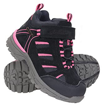 Mountain Warehouse Drift Junior Stiefel für Kinder - Wasserfeste Wanderstiefel, strapazierfähig, atmungsaktiv,mit griffiger Sohle Marineblau Kinder-Schuhgröße 27 EU