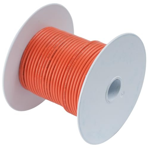 Ancor 102550 Marine Grade Electrical Primary Tinned Copper Boat Wiring (16-Gauge, Orange, 500-Feet)