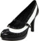 Ellie Shoes Damen 414-Flapper Pump, Schwarz (schwarz/weiß), 39 EU