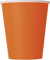 Unique Party vasos de papel, color naranja, 14 unidad (paquete de 1) (32246)