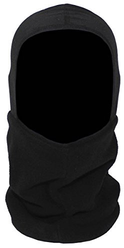 MFH Fleece-Schal mit Kopf-Teil Schwarz