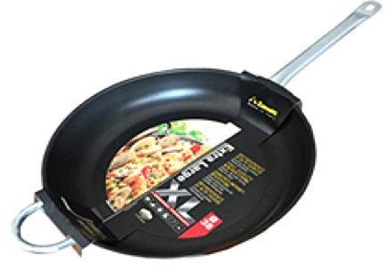 Zanetti Extra Large Casseruola 34 cm Diametro,Alluminio, Nero