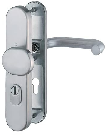 Hoppe FH Schutzbeschlage Paris mit ZA, FS-E86G/3332ZA/3330/138F ES1, edelstahl, 9 mm Stift 72 mm, TS 42-47 mm, 3917771