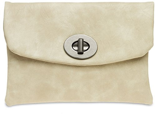 Caspar TA339 Damen Clutch, Farbe:nude