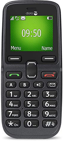 Doro 5030 4,32 cm (1.7) 78 g Noir, Graphite Téléphone pour Seniors 5030, Barre, SIM Unique, 4,32 cm (1.7), Bluetooth, 800 mAh, Noir, Graphite