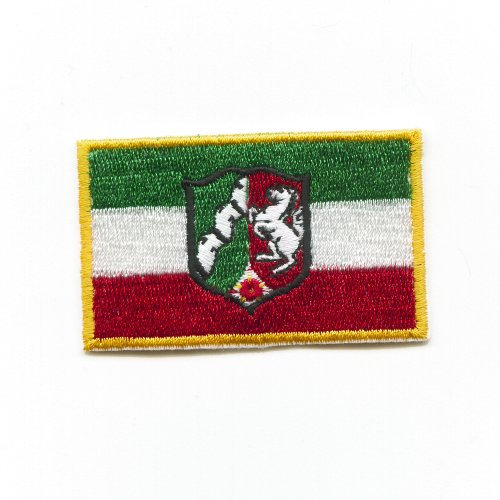 hegibaer NRW Flagge Düsseldorf Nordrhein - Westfalen BRD Patch Aufnäher Aufbügler K-4