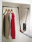 Kleiderlift verstellbar Garderoben-Lift Wardrobelift Schrank - Servetto | Kleider-Lüfter klappbar schwarz - vernickelt | breiten-verstellbar 770 - 1200 mm | 1 Stück - Kleiderstange ausklappbar