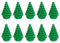 LEGO NEW 10 pcs GREEN PINE TREE SMALL 2x2x4 Plant Christmas City Town Building Forest Greenery Foliage Train Pack set boy girl part piece
