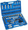 TecTake Caja de trinquete de 94 piezas kit tuercas herramientas bits y llaves de vaso (1/2 y 1/4 pulgada)