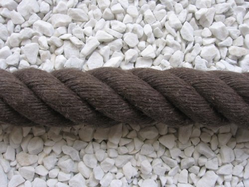 HTF corde pour rampe d'escaliers beige 40 mm-rambarde cordage brun