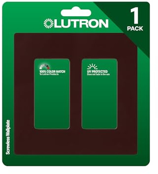 Lutron Claro Objektbereich Wanddose CW-2-BR 1 Pack braun