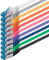 2m Cable de Red, Cable Ethernet y LAN SFTP PIMF Cat6a - transmite hasta 10 Gigabit por Segundo y es Adecuado para switches, routers, módems con Entrada RJ45, 10 colores - 10 piezas