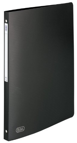 ELBA Ordner mit 4 Ringen 12 Memphis, A4, Rückenbreite 20 mm, schwarz