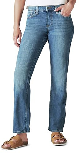 Lucky Brand Damen Mid Rise Easy Rider Bootcut Jeans, Tansanit, 30W x 32L