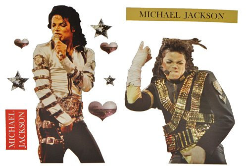 alles-meine.de GmbH XL Set: Wandtattoo/Sticker - Michael Jackson Musik Pop Sänger King of Pop - Wandsticker Aufkleber