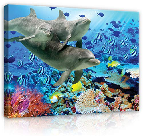 FORWALL Leinwandbild Kunstdruck Wandbild Dekoshop Delphine ADPP116 O1 (100cm x 75cm) Canvas Picture Print