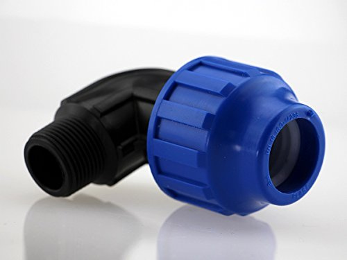 PE Winkel 90° Außengewinde 32 x 1 | DVGW geprüft | Klemmfitting – ZANORI