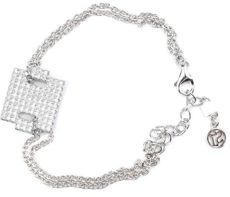 Sif Jakobs Pulsera Mujer B0096-CZ Gris Plata de ley (16-20 cm)