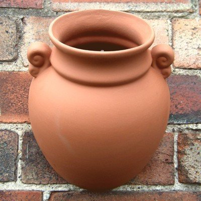 Weston Mill Pottery Terracotta hanging urn wall pot