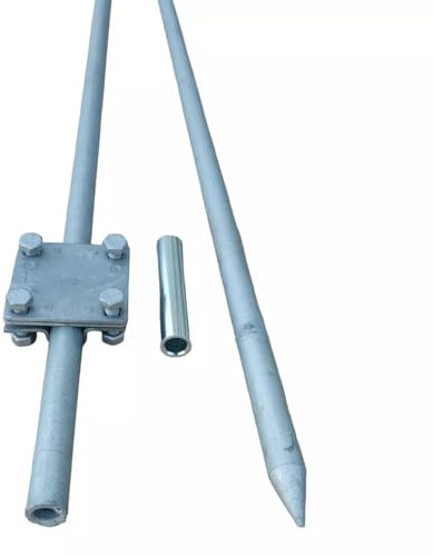 Tiefenerder Erder Erdung feuerverzinkt SET Ø16 1500mm 1,5m nach DIN EN 62561 Längenauswahl 1,5m 3,0m 4,5m 6m 7,5m 9m (SET 1,5m 1x1500mm)