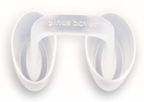 Sinus Saver Nose Plugs MD- Waterproof Soft Silicone Swimming Protectors Plugs for Swimmers, Surfers & Water Sports - Nostril Plugs for Kids & Adults for Swimmers in Multiple Sizes Clear