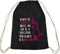 Shirtstreet24 Lustiger natur Turnbeutel Always Be A Unicorn Aufdruck, Größe: onesize,schwarz natur