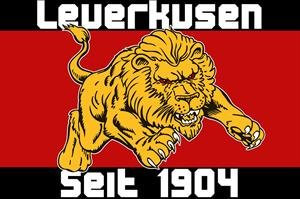 Leverkusen seit 1904 Fussball Fahne Flagge 1,50x0,90m - FRIP –Versand®