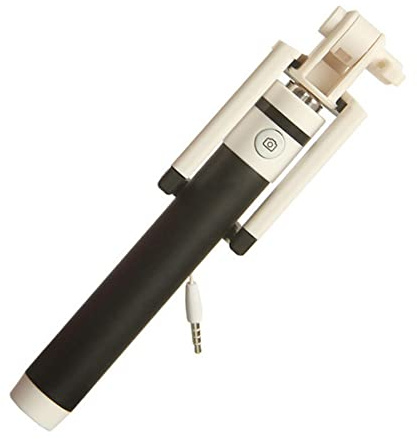K-S-Trade Qualitativ & Innovativ Selfie Stick Für HTC One (M8) Selfiestick Kabelgebunden Monopod Mit Kabel Stab Stange Selfportrait Handheldstick