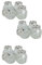PACK OF 12 GLASS JAR SET DESIGN KITCHEN STORAGE HERBS SPICES SWEETS