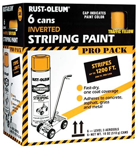 Rust-Oleum – 511 ml Spray Farbe Striping Contractor, 6 Stück