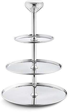 Georg Jensen Etagere in Stainless Steel - Mirror Polished Finish - Stylish Cake Stand by Alfredo Häberli