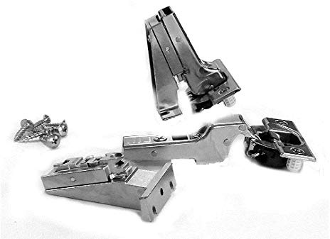 Blum BLUMOTION Scharniere mit sanftem Schließmechanismus, 110 Grad, selbstschließend, rahmenlos, mit Montageplatten (Einsatz, 8 Stück) Blum