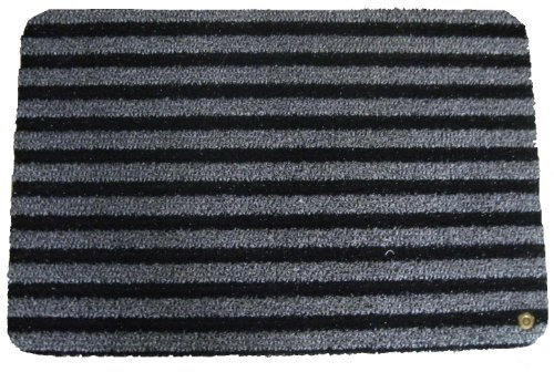 Ha-Ra Außen-Fußmatte Purus Extrem Premium I rutschfeste Matte Außenbereich I Schwarze Fußmatte Eingang I Fußmatte Outdoor in 50 x 75 cm I licht- und wasserfeste Fußmatte außen