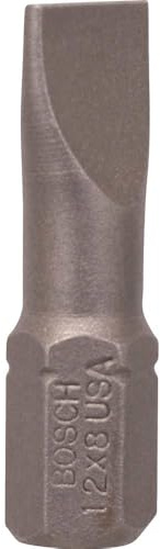 Bosch Zubehör 2607001469 Schrauberbit Extra-Hart S 1,2x8,0, 25 mm