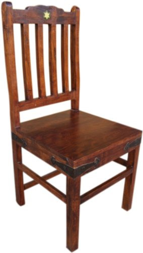 GURU SHOP Stuhl im Kolonialstil R580 mit Grüner Fliese - Modell 1, 0x0x0 cm