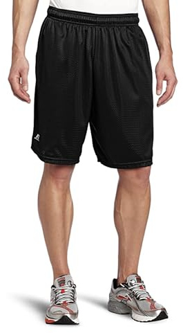 Russell Athletic Men's Mesh Short with Pockets, Black, Large, 651AFM1