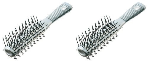 2er Set: Comair Tunnelventbürste in verschiedenen Farben (silbergrau)