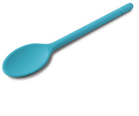 Zeal Silicone Non-Stick Cooking Spoon (30cm), Aqua Blue, 30 cm,J309A