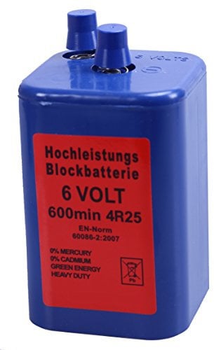 Blockbatterie Blau IEC 4R25 6V 7Ah Quecksilberfrei Batterie Hochleistungsbatterie