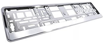 Kennzeichenhalter Nummernschildhalter Silber 2 Stück NEU !!!