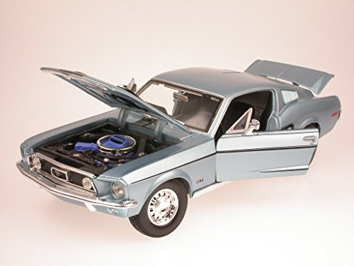 Mustang GT Cobra Jet 68 blu Modellauto Maisto 1:18