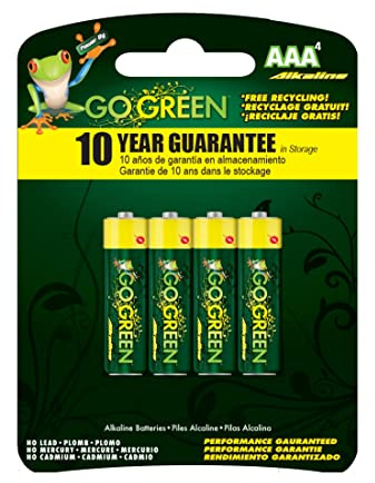 Go Green AAA Alkaline Battery 4-Pack