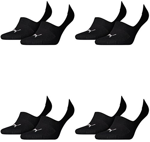 Puma 8 pair Footie Invisible Socks Gr. 35-46 Unisex, color:200 - black, Socken & Strümpfe:35-38