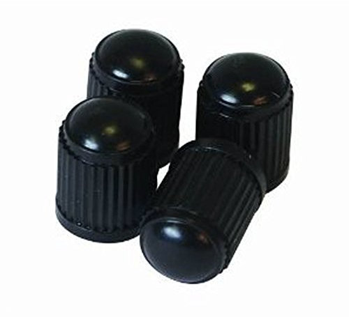 10 x Black Plastic Tyre Valve Dust Caps Car Motorbike Van Quad ATV Bike Bicycle by AllTrade Direct