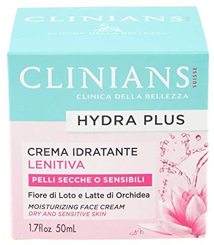 Clinians Crema Viso con Fiore di Lotto e Latte di Orchidea Hydra Plus, 50ml