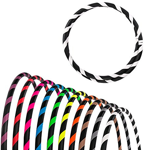 Hoopomania Faltbarer Anfänger Hula Hoop Reifen, Weiß, Ø 95 cm