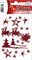 HERMA 3734 Aufkleber Weihnachtsmann mit Schlitten Glitzer klein groß, 18 Stück, Weihnachten Sticker mit Sterne Motiv, Kinder Etiketten für Weihnachtsdeko Geschenke Adventskalender Winter Dekoration