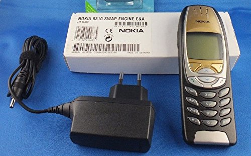 Nokia 6310 Téléphone portable Bluetooth et téléphone de voiture pour kit mains libres VW, BMW, Audi, Mercedes, Noir